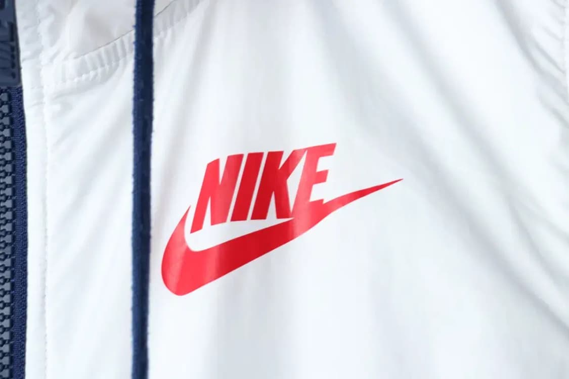 W(S) 나이키 집업 바람막이 점퍼자켓 화이트 올드스쿨-157D1 상품이미지5