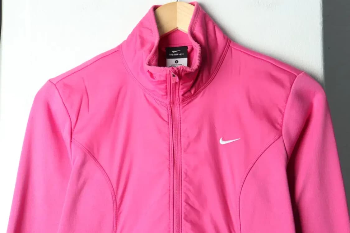 W(S) 나이키 집업져지 트랙탑 핑크 기모 딸기우유-157D5 상품이미지3