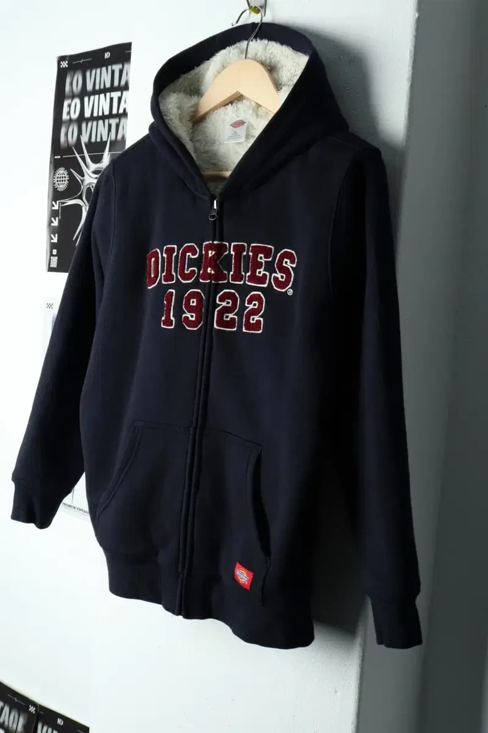 W(S-M) 디키즈 후드집업 네이비 기모 올드스쿨-157D6 상품이미지1