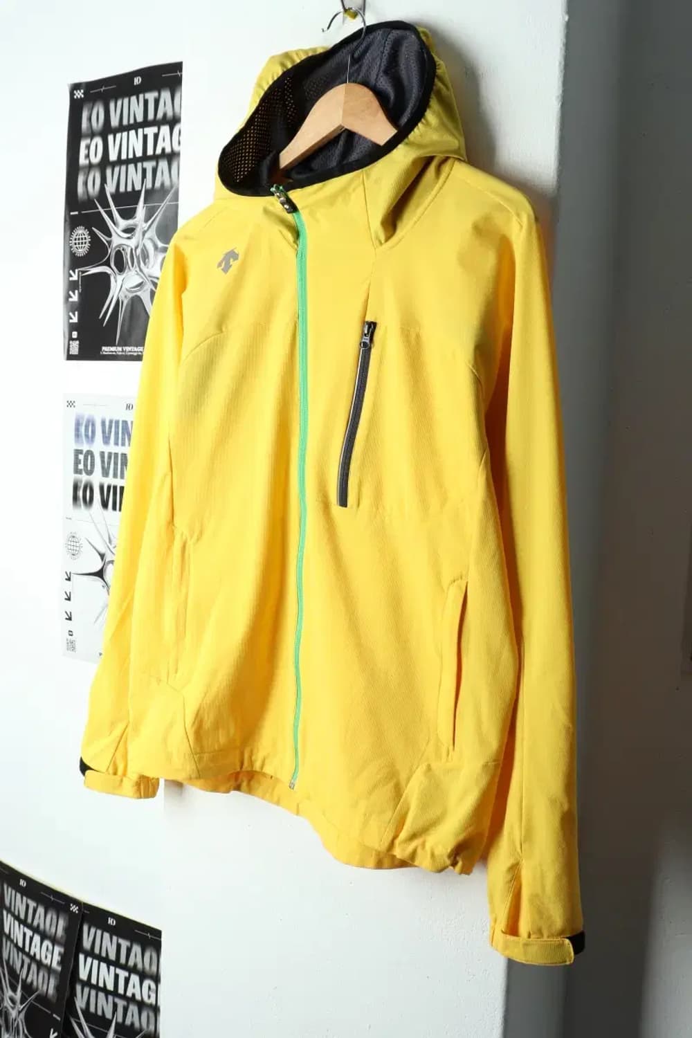 (L) 데상트 후드집업 기능성 노랑 올드스쿨-157D8 상품이미지1