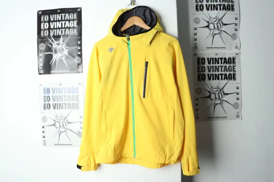 (L) 데상트 후드집업 기능성 노랑 올드스쿨-157D8 상품이미지2