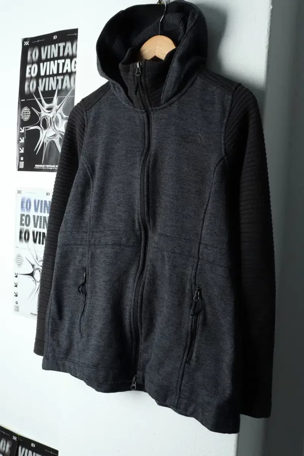 W(M-L) 노스페이스 후드집업 그레이 올드스쿨-157D9 상품이미지1