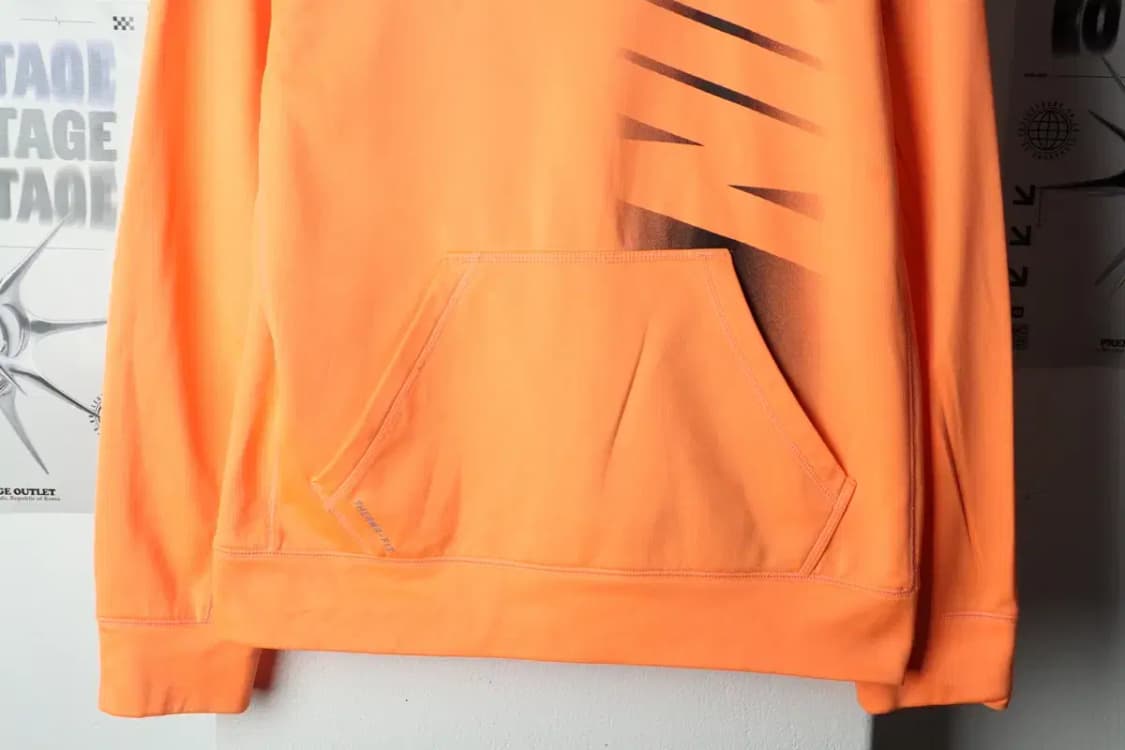 (M) 나이키 후드티셔츠 기능성 주황 기모-157DB 상품이미지4