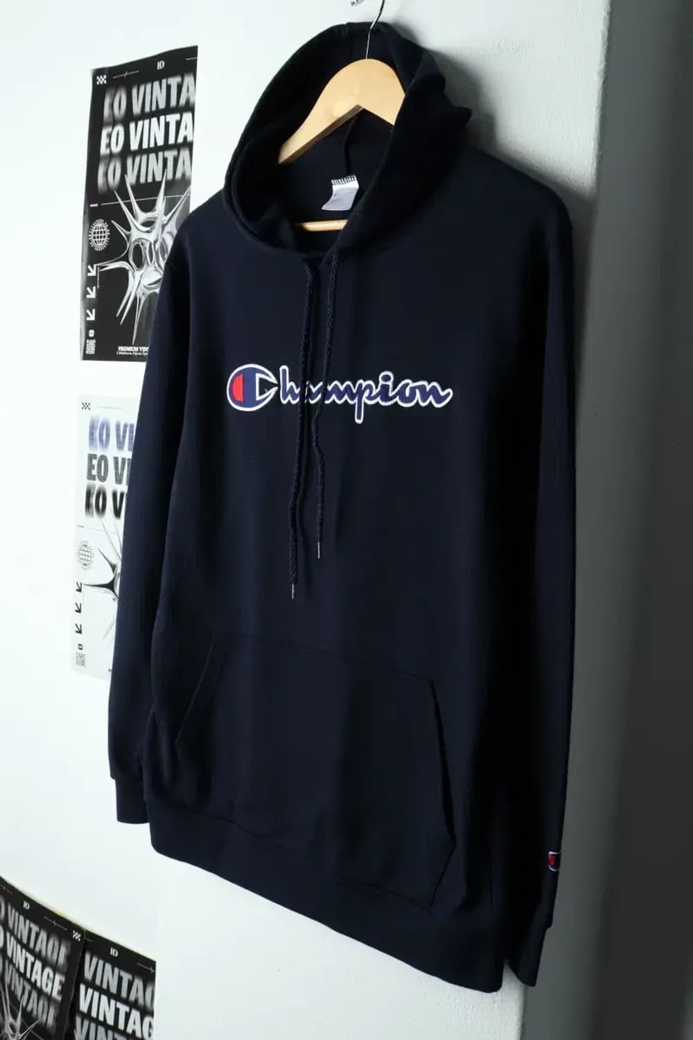 (F) 챔피온 후드티셔츠 리버스위브 네이비-157DC 상품이미지1