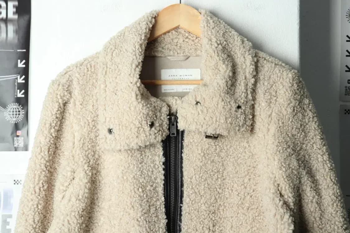 W(M-L) 브랜드빈티지 집업 바람막이 점퍼자켓 자라 양털-157EC 상품이미지3