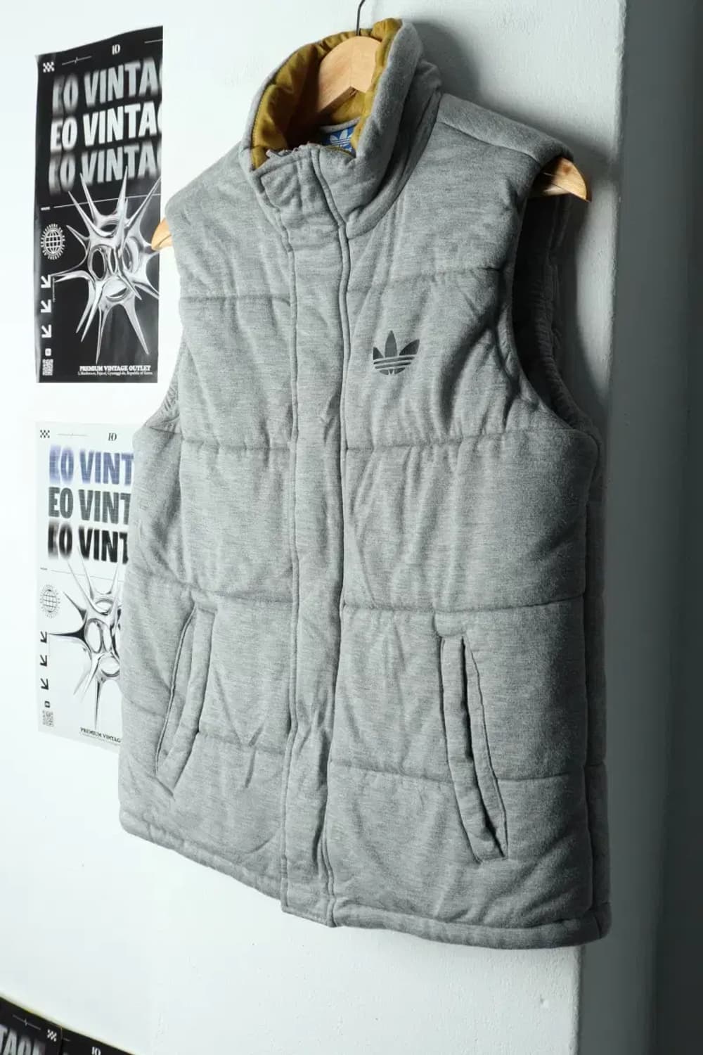 (M) 아디다스 패딩 점퍼자켓 조끼 파이어버드 그레이-157F1 상품이미지1