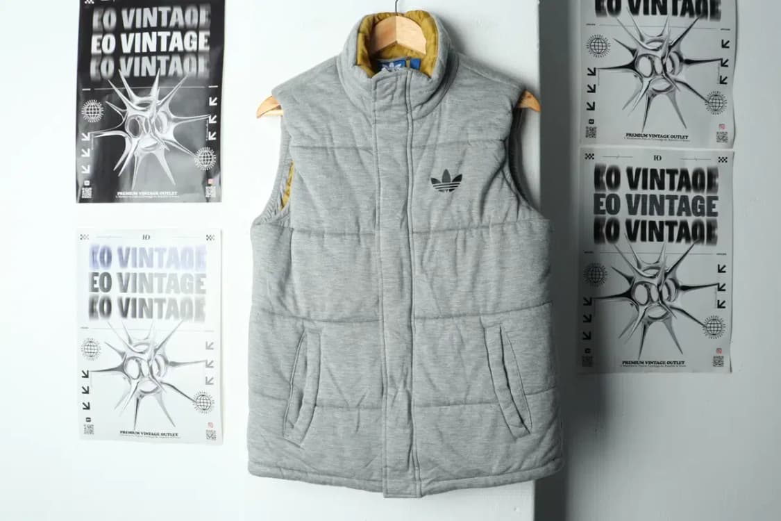 (M) 아디다스 패딩 점퍼자켓 조끼 파이어버드 그레이-157F1 상품이미지2