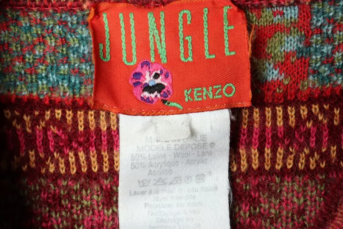 W(L) 겐조 니트 년대 꽃무늬-157F6 상품이미지5