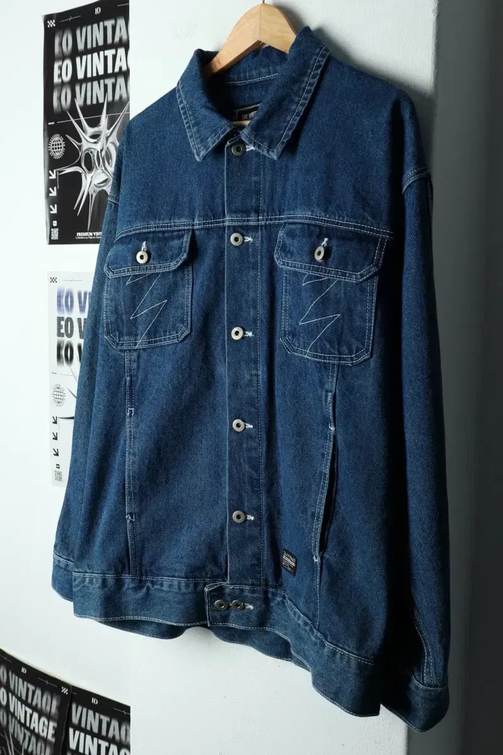 (L) 브랜드빈티지 집업 바람막이 점퍼자켓 더워스나우 데님-157FC 상품이미지1