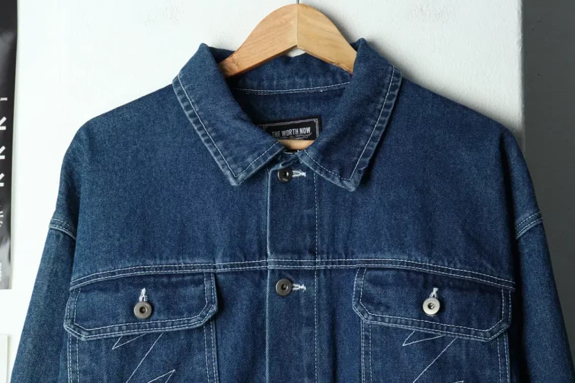 (L) 브랜드빈티지 집업 바람막이 점퍼자켓 더워스나우 데님-157FC 상품이미지3