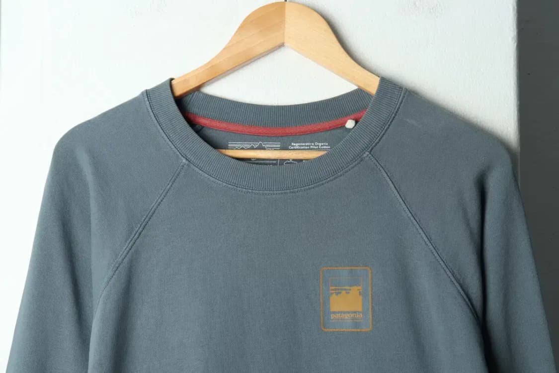 (M-L) 파타고니아 맨투맨 티셔츠 나그랑 차콜 올드스쿨-157FF 상품이미지3