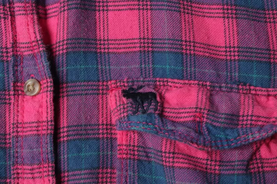 W(L) 아베크롬비 셔츠 남방 체크 플란넬 핑크-15800 상품이미지5