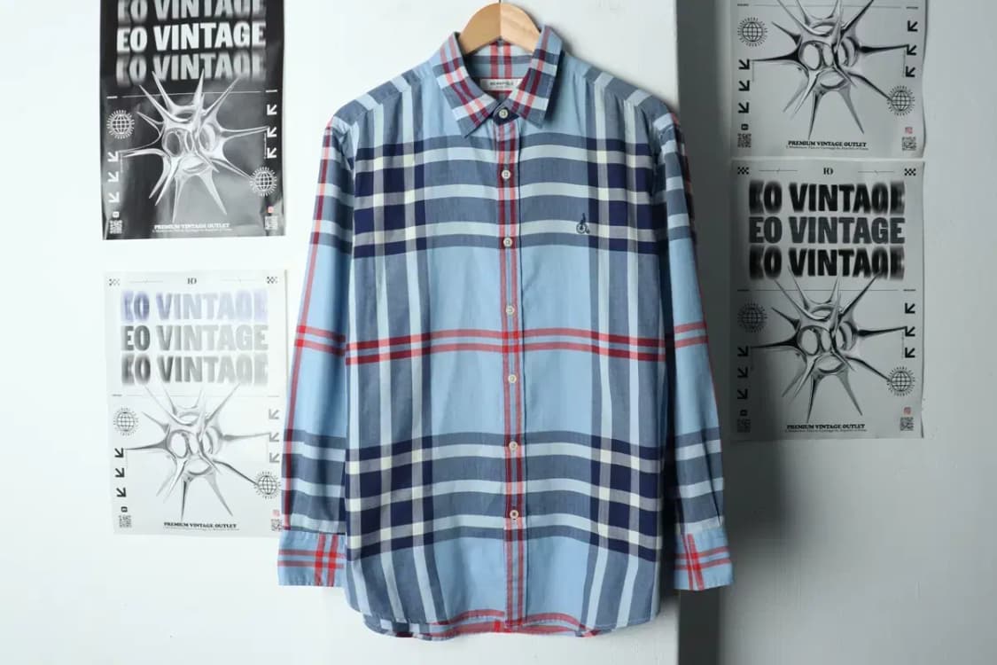 (L) 빈폴 셔츠 남방 체크 블루-15802 상품이미지2