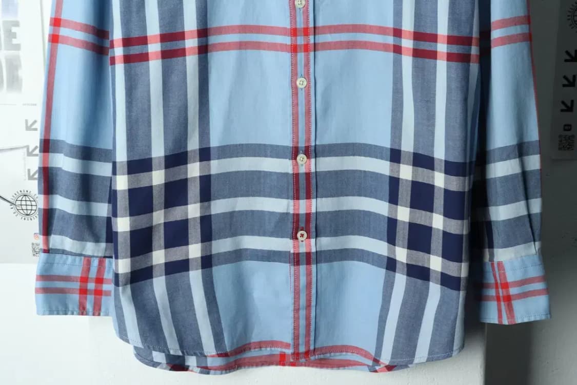 (L) 빈폴 셔츠 남방 체크 블루-15802 상품이미지4