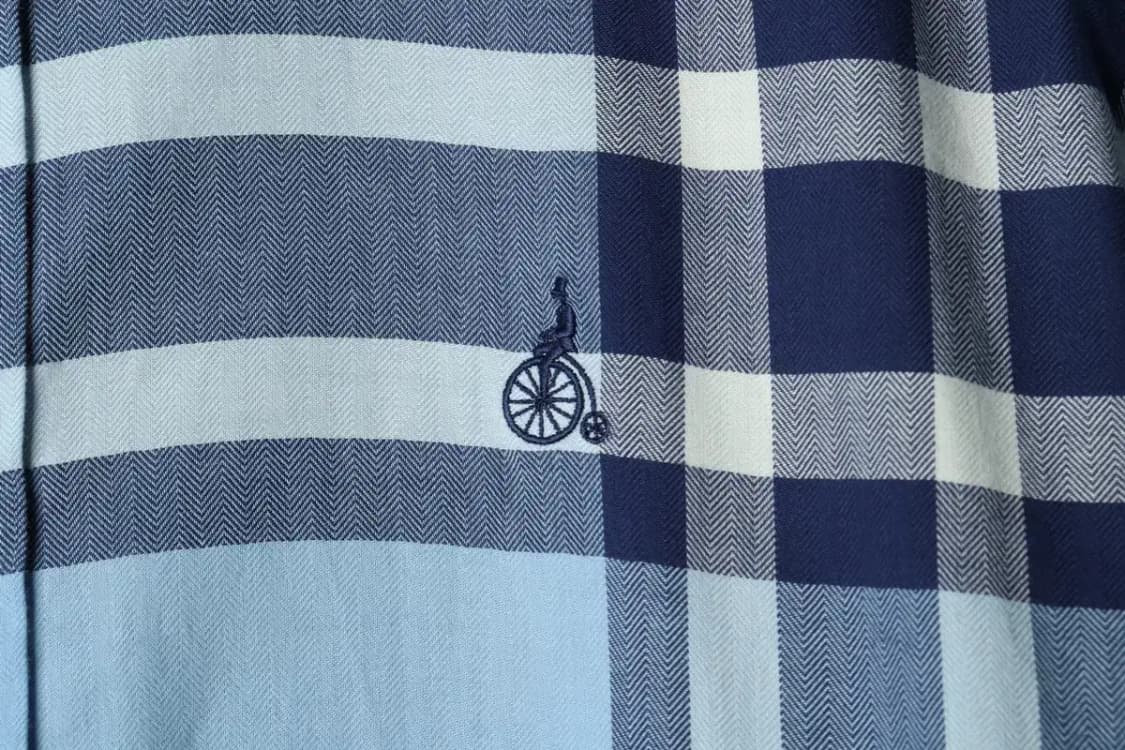 (L) 빈폴 셔츠 남방 체크 블루-15802 상품이미지5