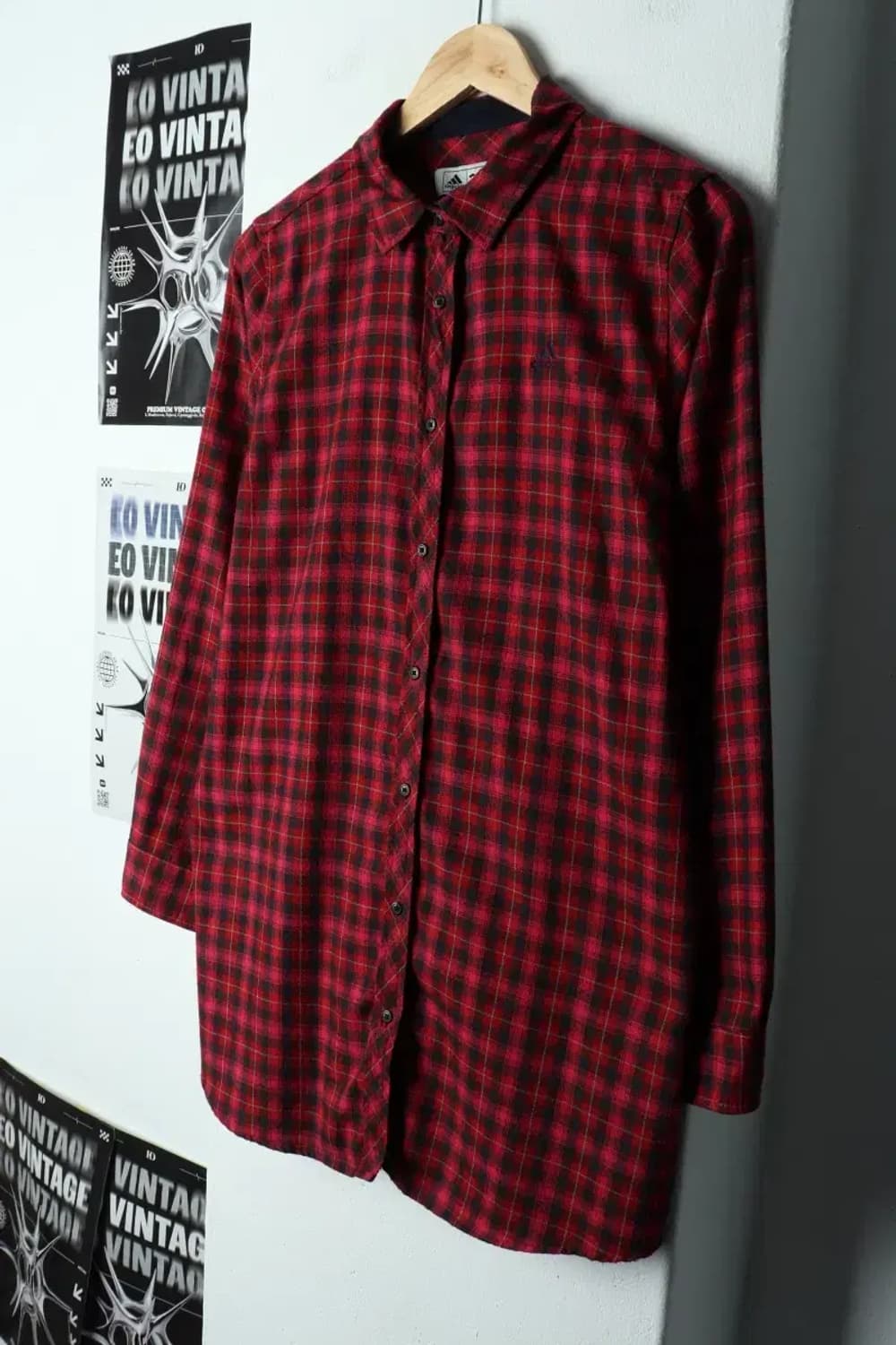 W(2XL) 아디다스 셔츠 남방 빅사이즈 사용감 체크-15803 상품이미지1