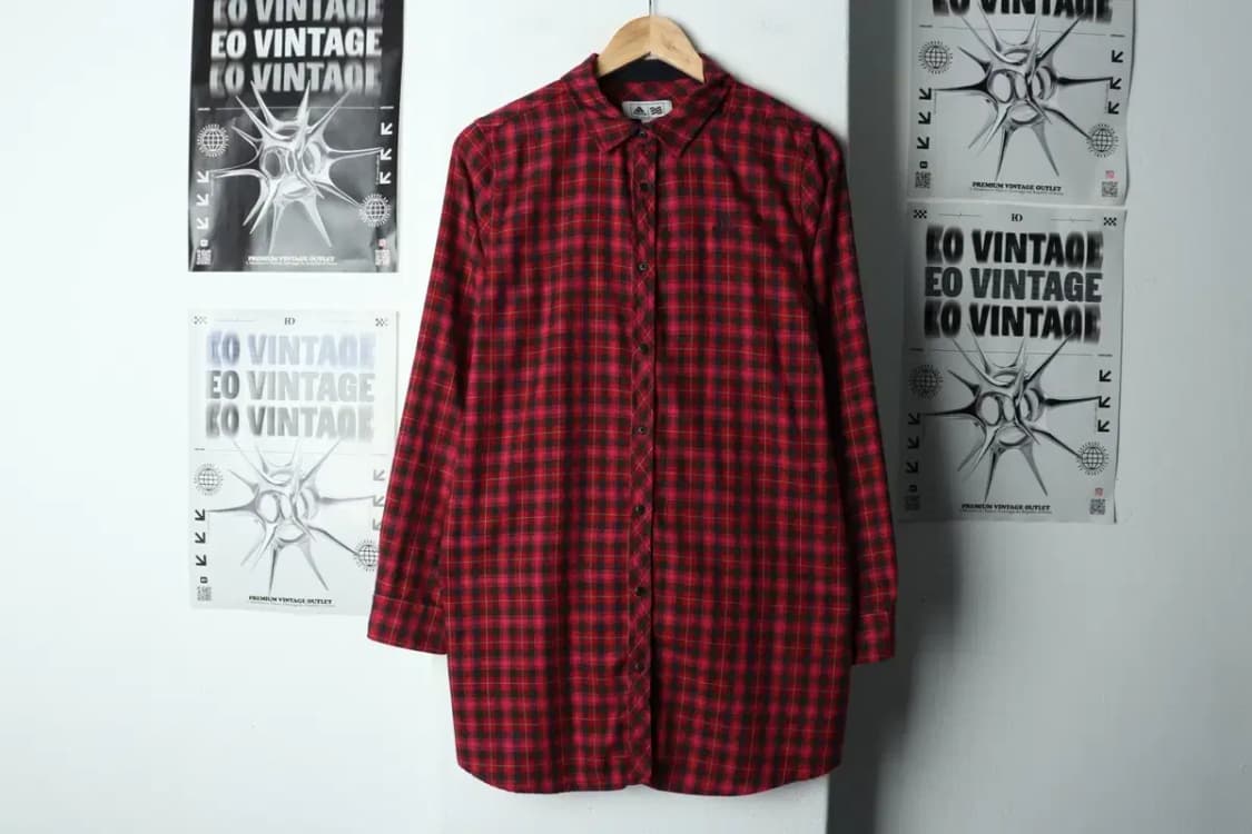 W(2XL) 아디다스 셔츠 남방 빅사이즈 사용감 체크-15803 상품이미지2