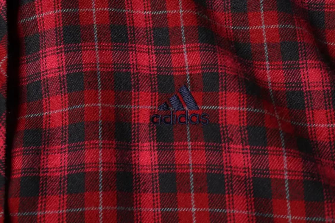 W(2XL) 아디다스 셔츠 남방 빅사이즈 사용감 체크-15803 상품이미지5