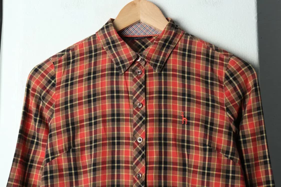 W(S) 헤지스 셔츠 남방 체크 컬러믹스-15805 상품이미지3