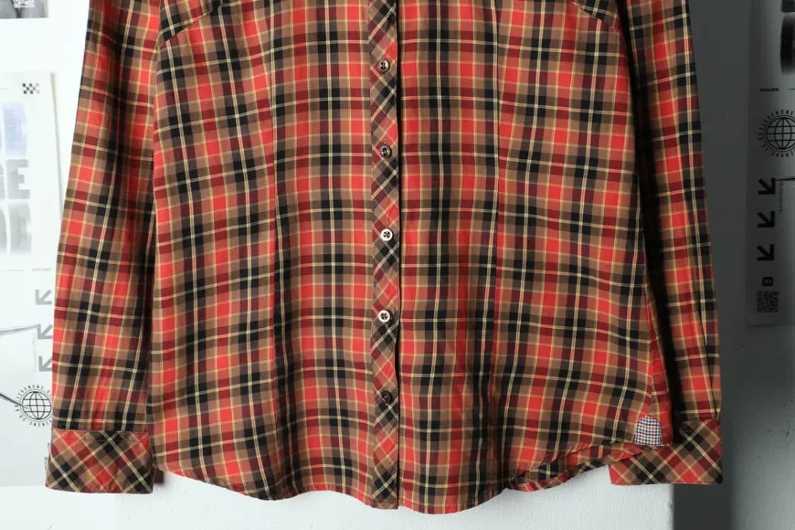 W(S) 헤지스 셔츠 남방 체크 컬러믹스-15805 상품이미지4