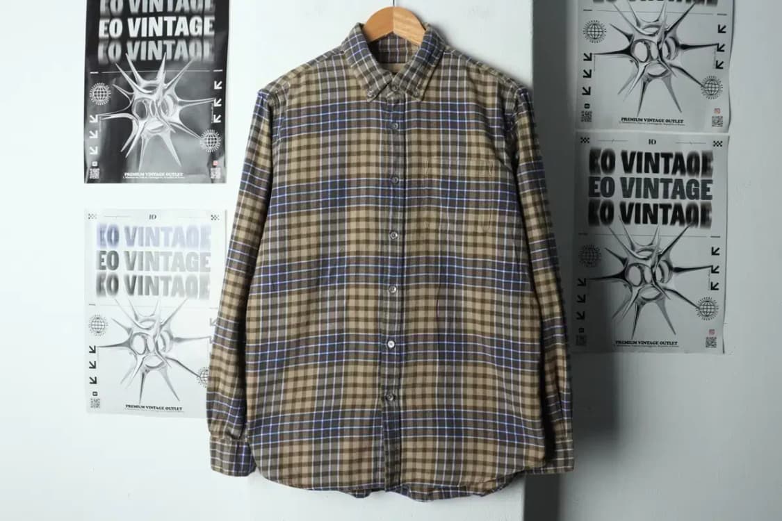 (L) 빈폴 셔츠 남방 체크 플란넬 베이지-15806 상품이미지2