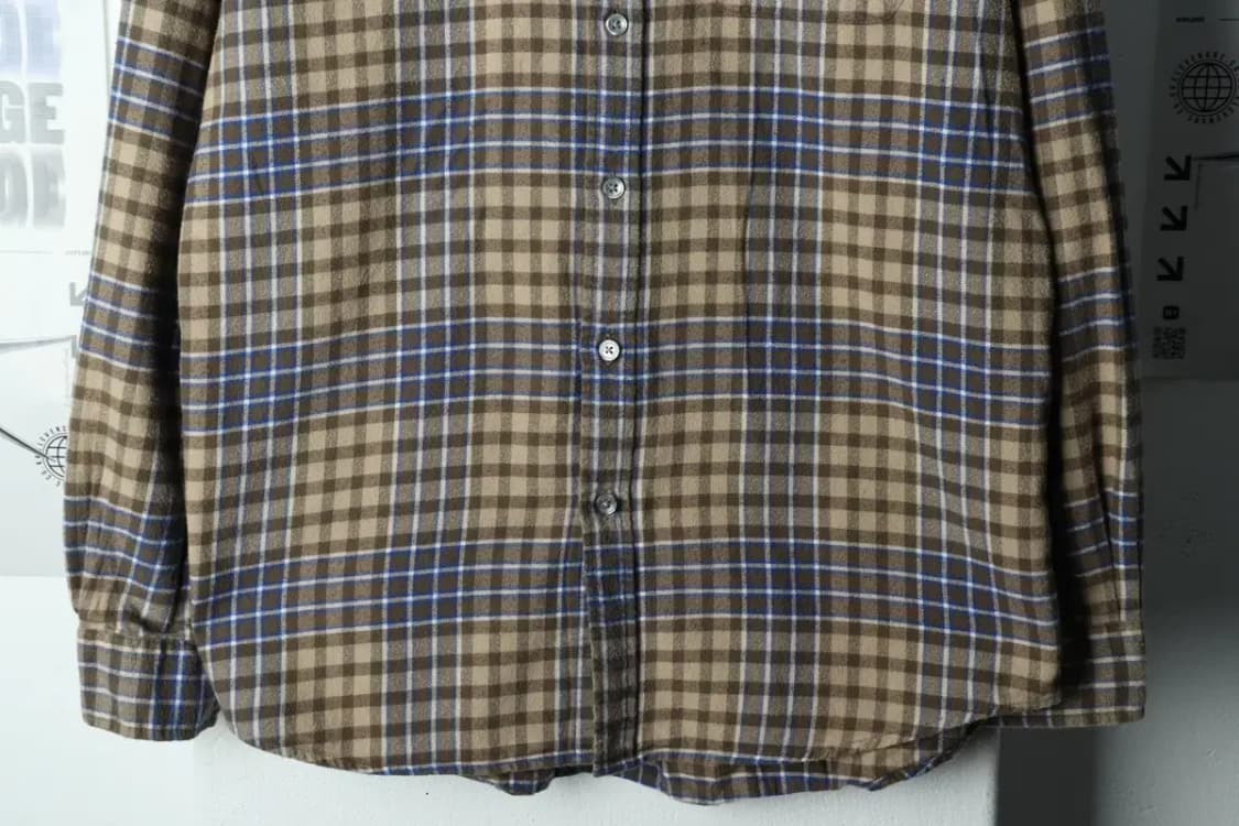 (L) 빈폴 셔츠 남방 체크 플란넬 베이지-15806 상품이미지4