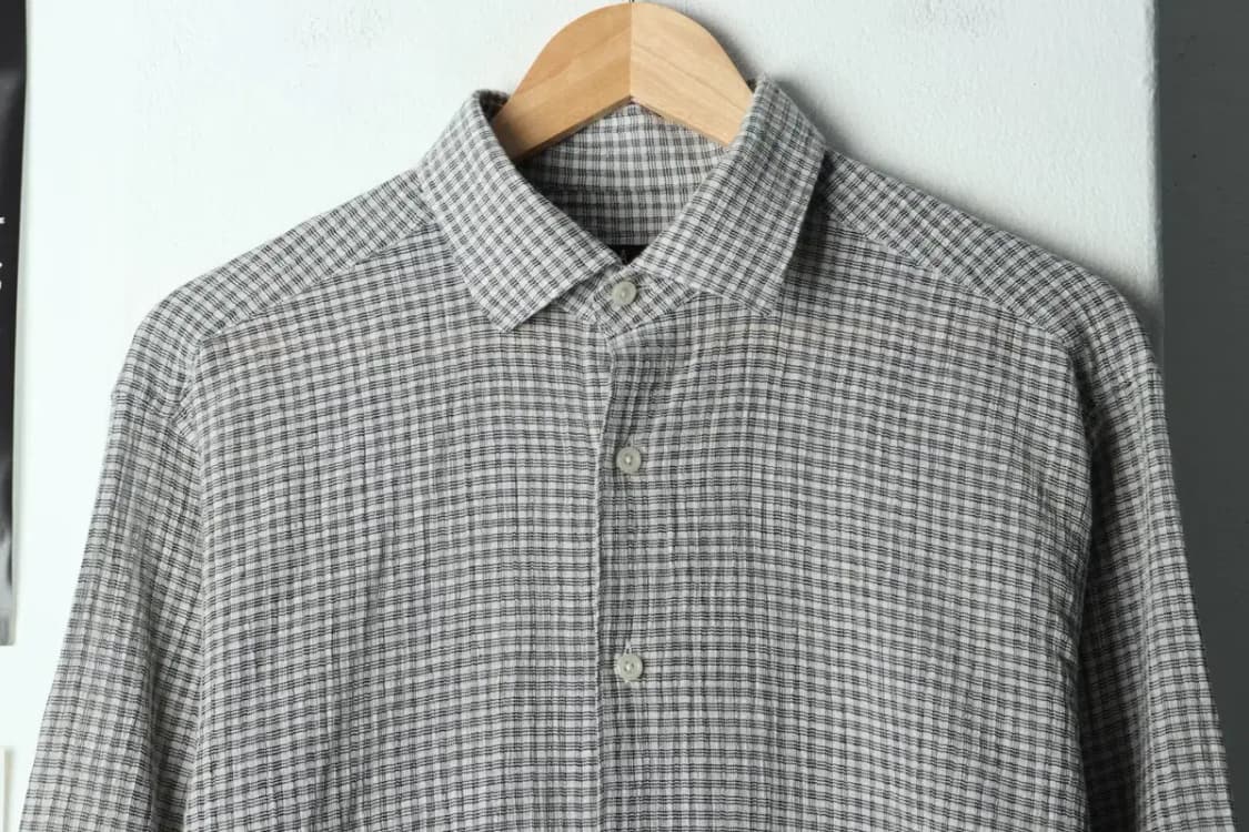 (L) 닥스 셔츠 남방 체크 린넨 마-15807 상품이미지3