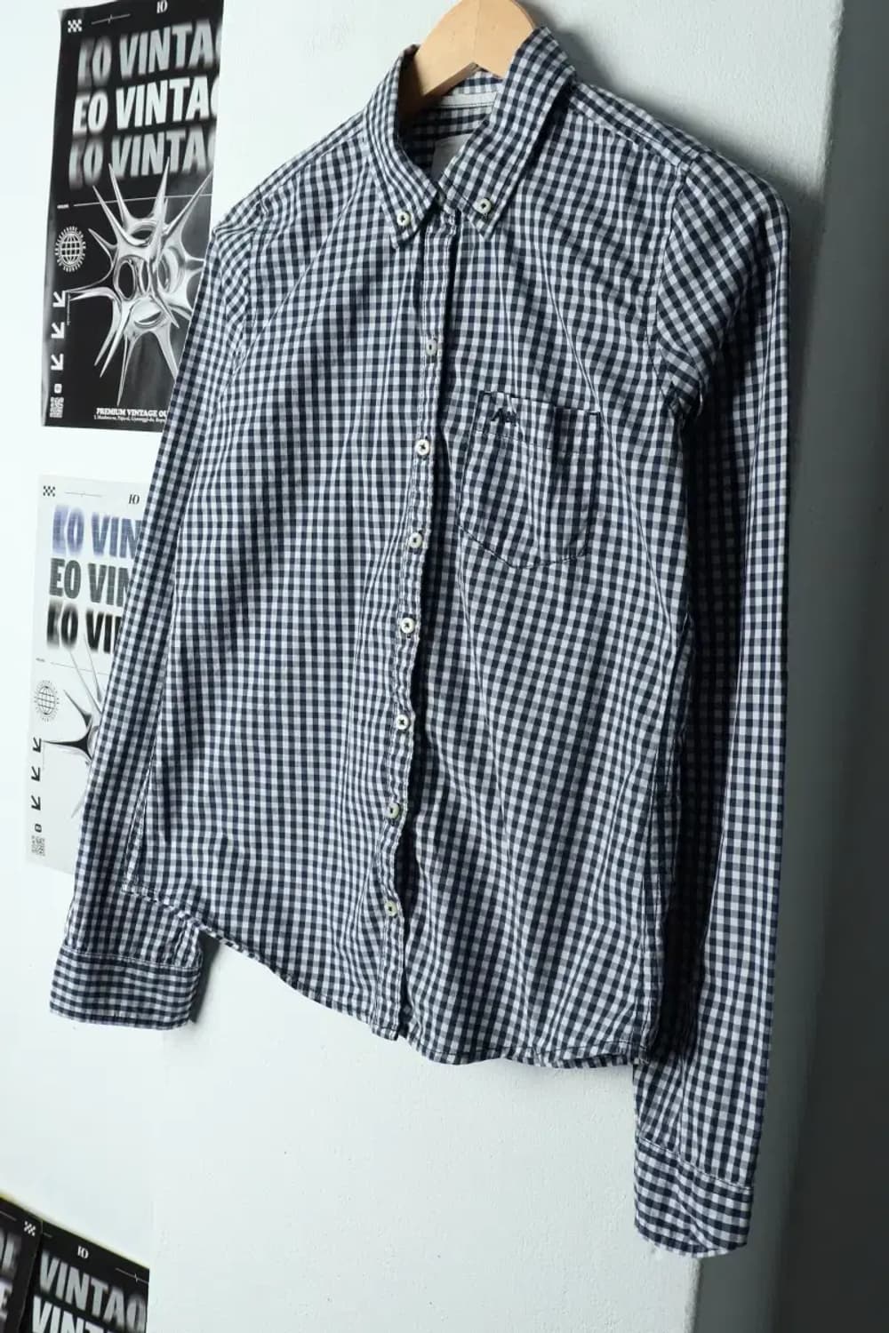 W(S) 아베크롬비 셔츠 남방 체크 블루-15809 상품이미지1