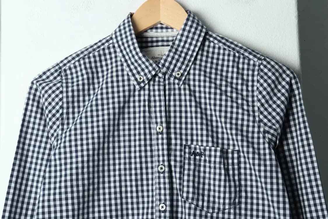 W(S) 아베크롬비 셔츠 남방 체크 블루-15809 상품이미지3