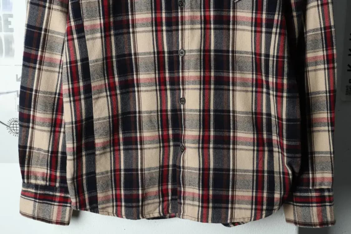 (L) 시리즈 셔츠 남방 체크 플란넬 브라운-1580B 상품이미지4