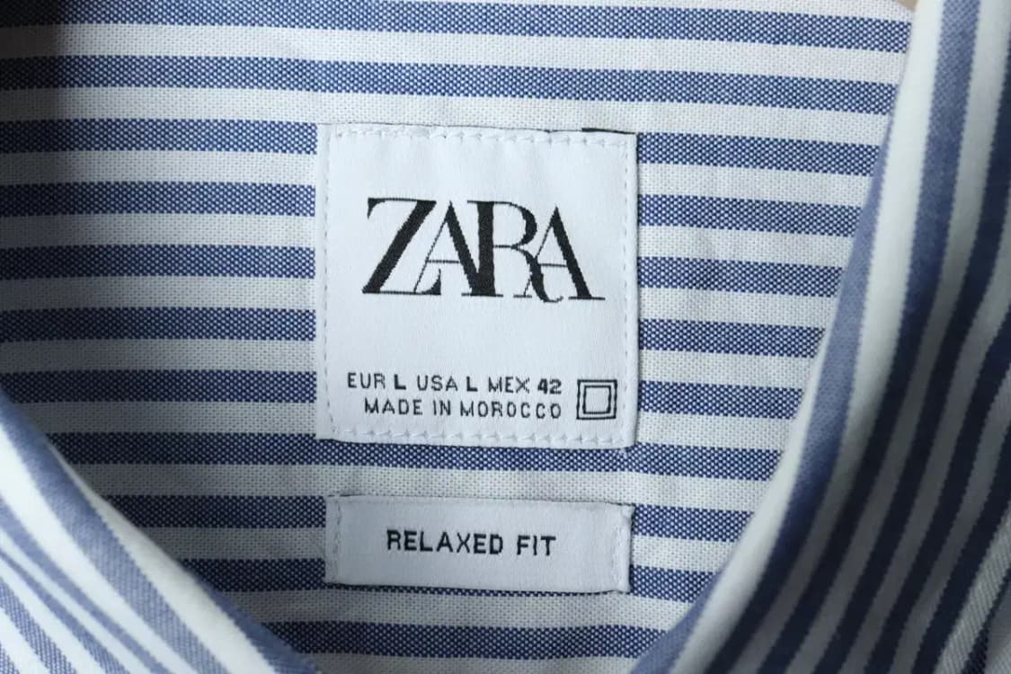 (L-XL) 브랜드빈티지 셔츠 남방 자라 스트라이프 연블루-1580D 상품이미지5