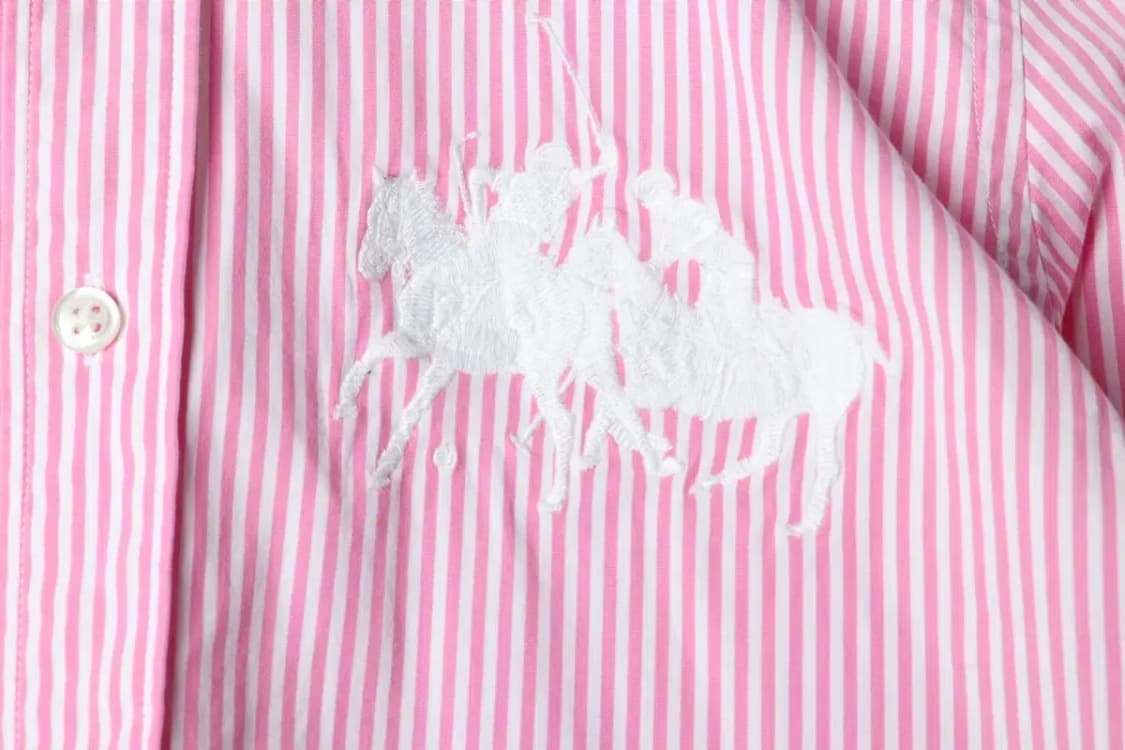 W(S) 폴로 랄프로렌 셔츠 남방 스트라이프 핑크 멀티포니-1580F 상품이미지5