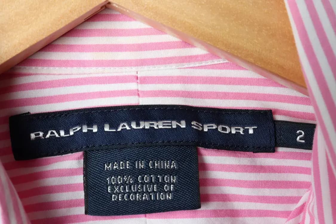 W(S) 폴로 랄프로렌 셔츠 남방 스트라이프 핑크 멀티포니-1580F 상품이미지6