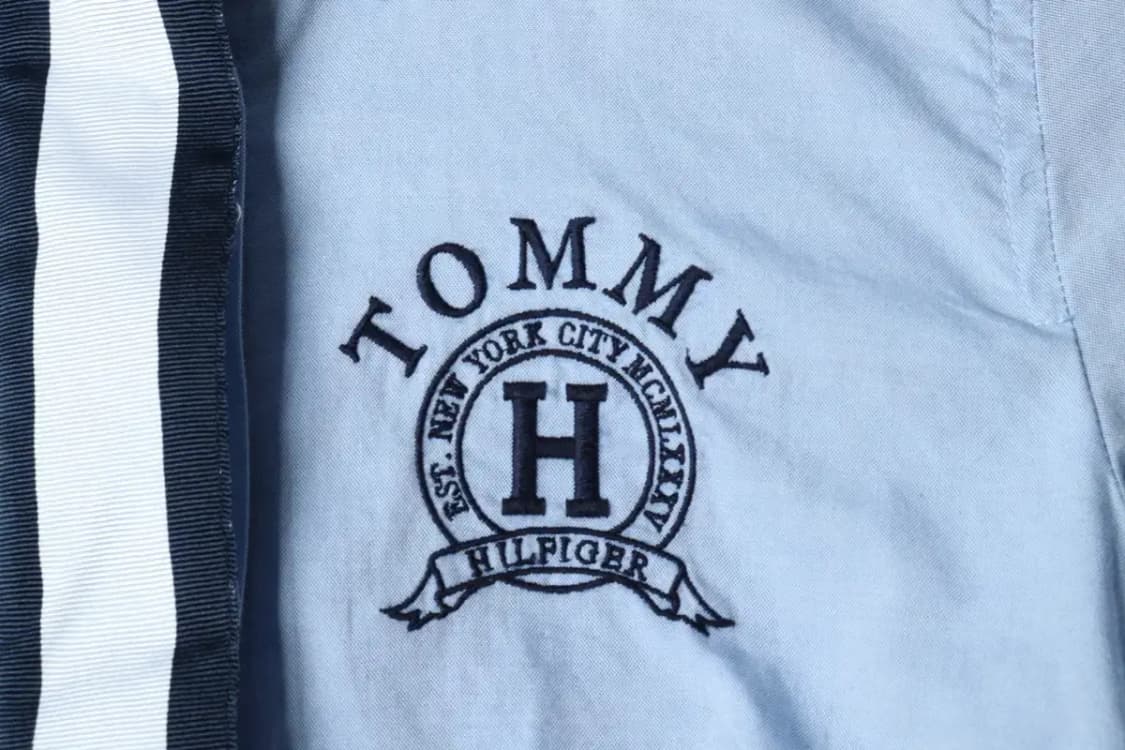 W(XS) 타미힐피거 셔츠 남방 연블루 자수 올드스쿨-15811 상품이미지5