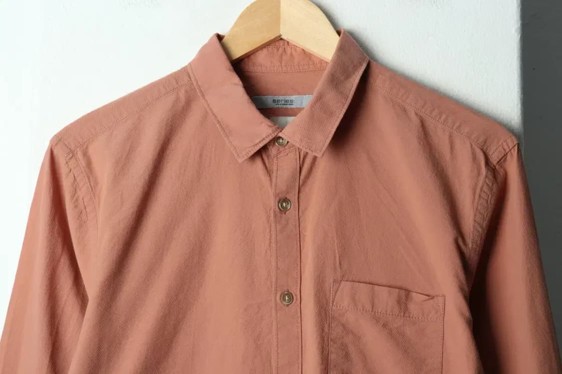 (L) 시리즈 셔츠 남방 브라운 무지-15812 상품이미지3