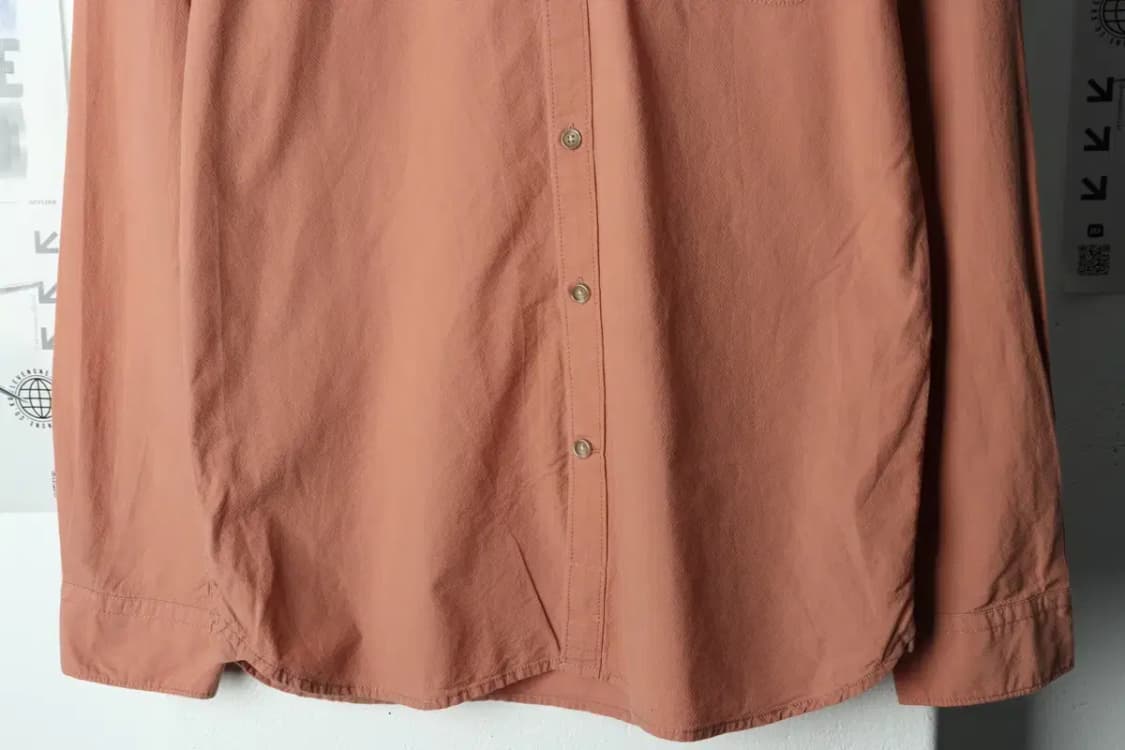 (L) 시리즈 셔츠 남방 브라운 무지-15812 상품이미지4