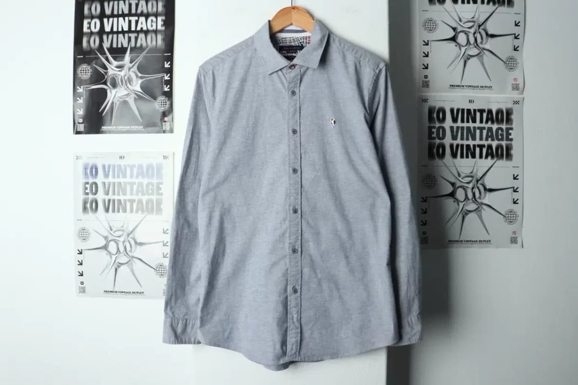 (L) 질스튜어트 셔츠 남방 무지 스판 그레이-15813 상품이미지2