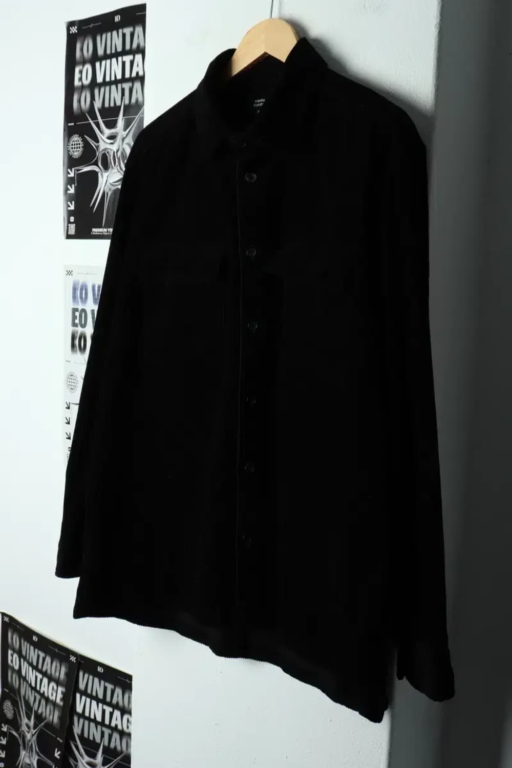 (XL) 무신사 스탠다드 셔츠 남방 코듀로이 투포켓 블랙-15815 상품이미지1