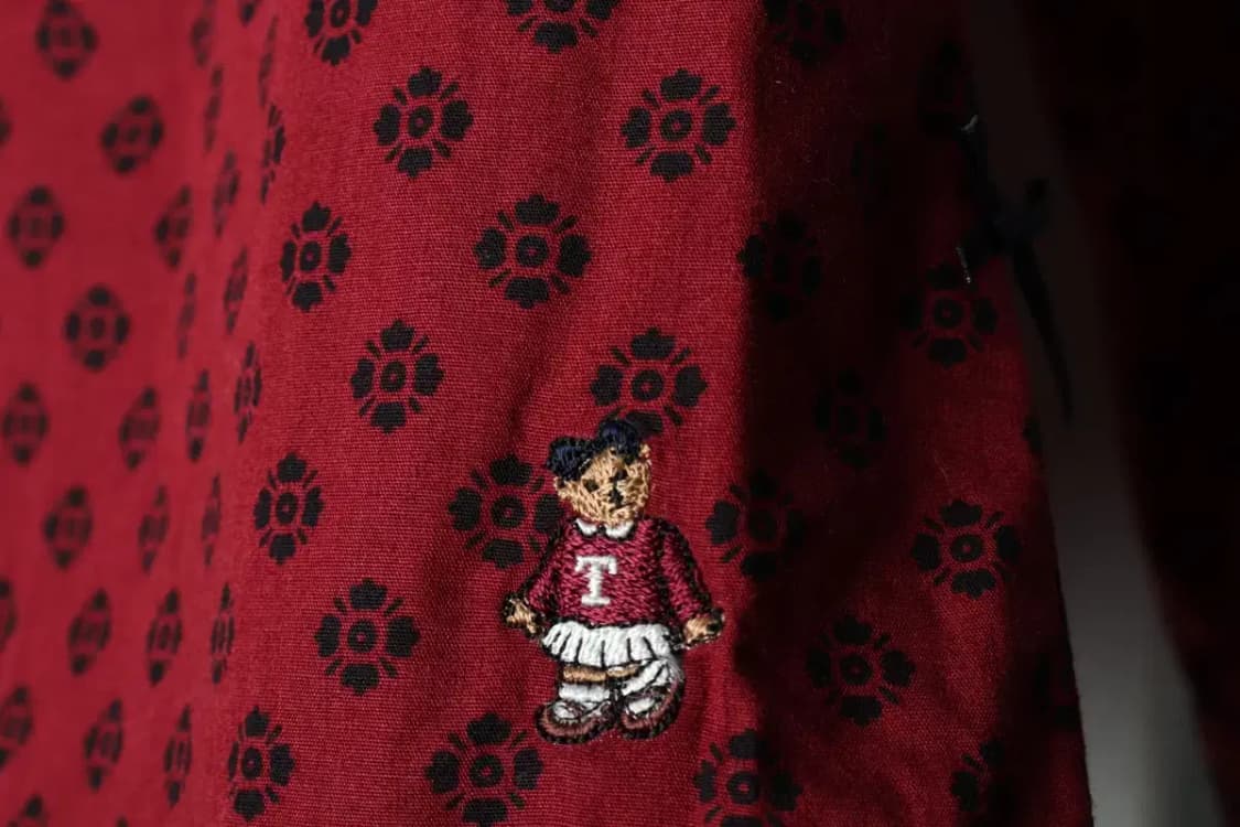 W(M) 티니위니 셔츠 남방 패턴 버건디-15816 상품이미지5