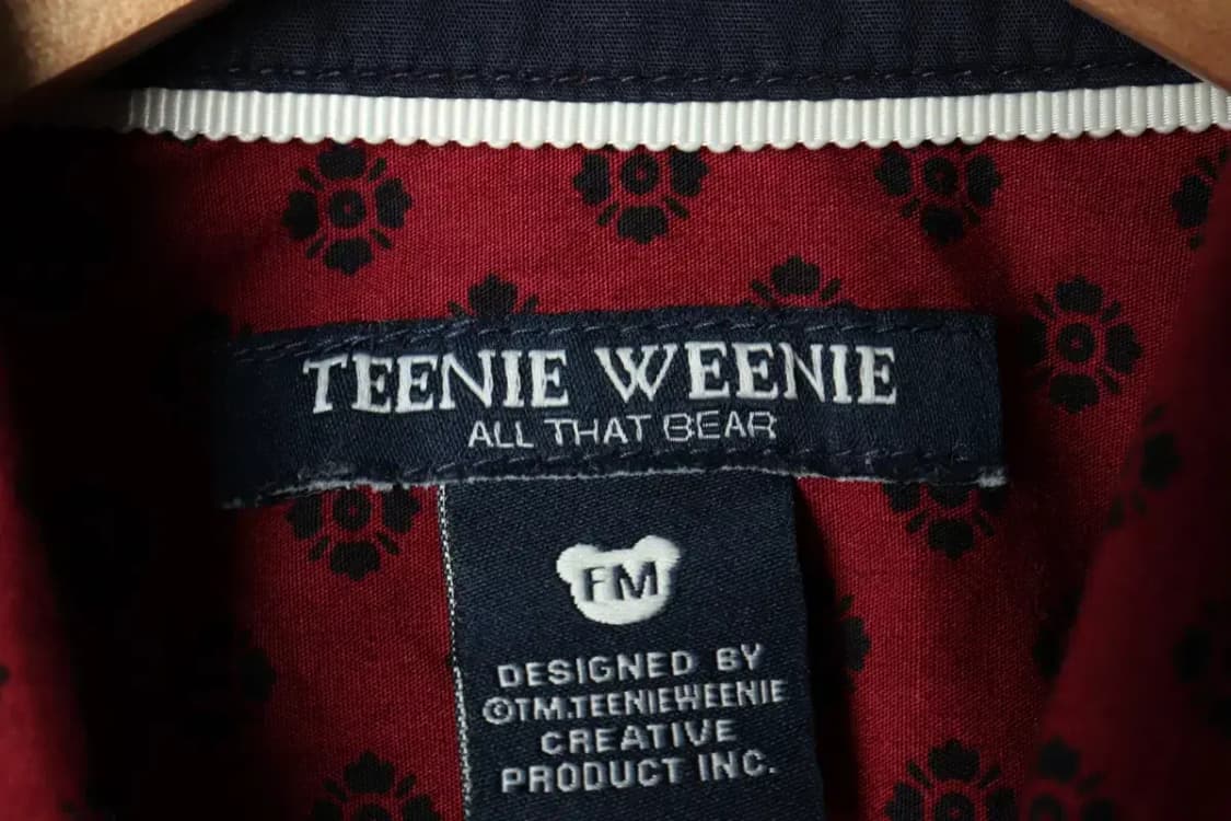 W(M) 티니위니 셔츠 남방 패턴 버건디-15816 상품이미지6