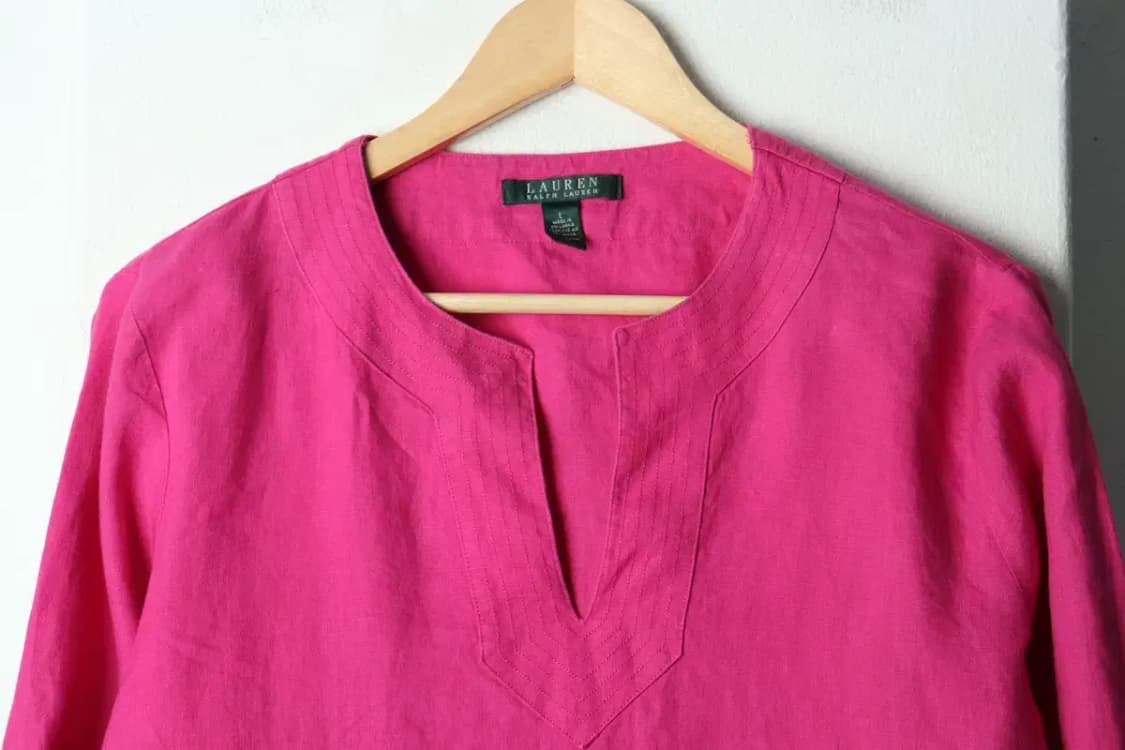 W(L-XL) 폴로 랄프로렌 셔츠 남방 블라우스 린넨 마-15817 상품이미지3