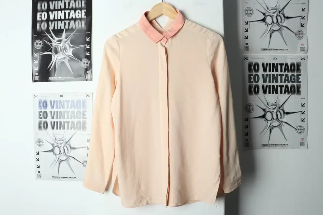 W(S) 마인 셔츠 남방 한섬 블라우스 살구-15818 상품이미지2