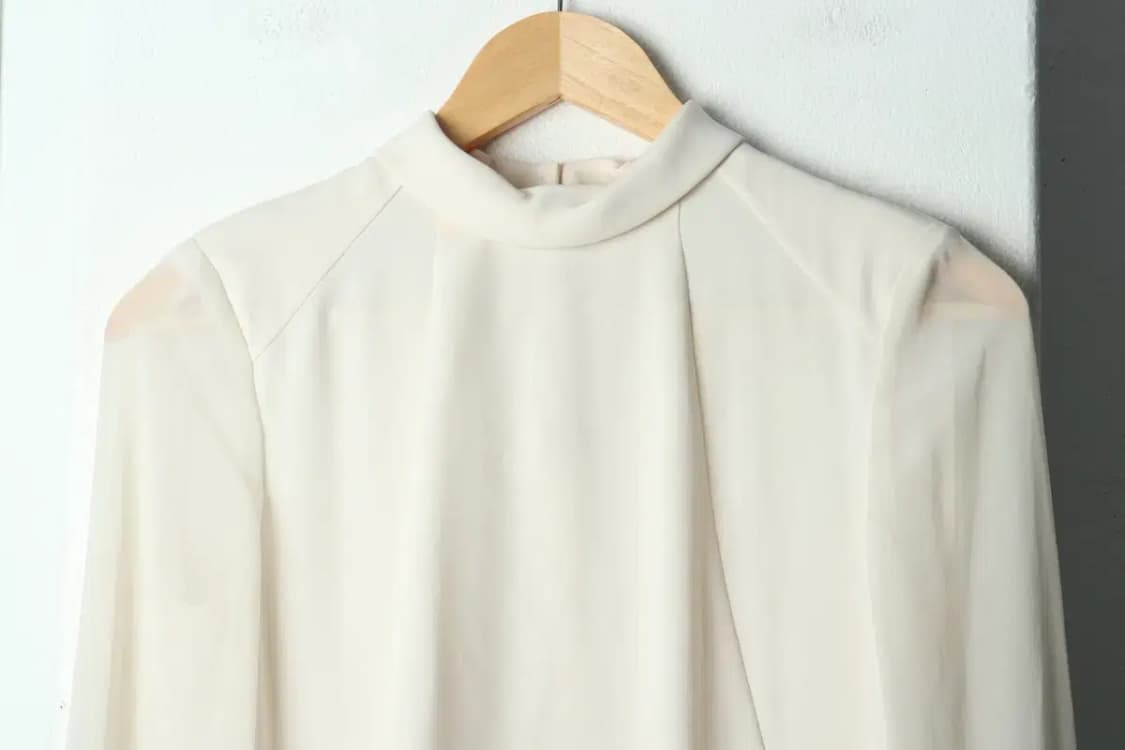 W(M) 브랜드빈티지 셔츠 남방 모조에스핀 베이지 블라우스-1581A 상품이미지3