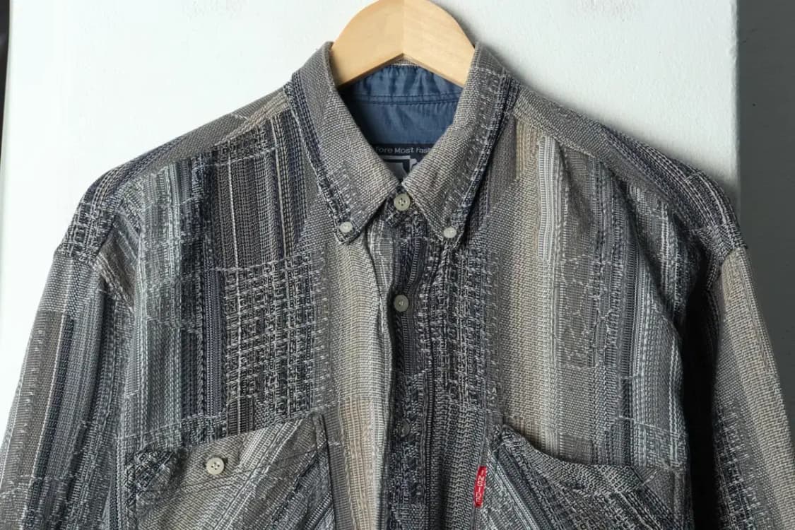 (F) 브랜드빈티지 셔츠 남방 패치워크 자수 유니크-1581B 상품이미지3