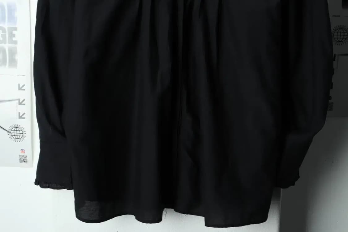 W(L) 칼라거펠트 셔츠 남방 블라우스 블랙-1581C 상품이미지4