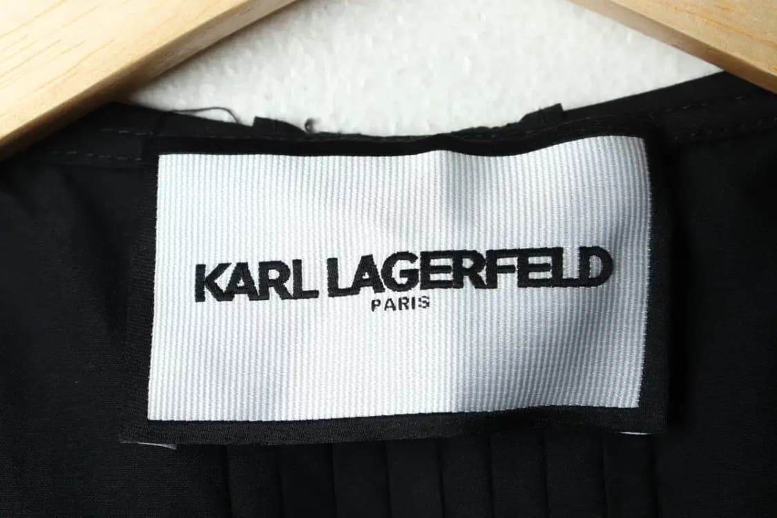 W(L) 칼라거펠트 셔츠 남방 블라우스 블랙-1581C 상품이미지5