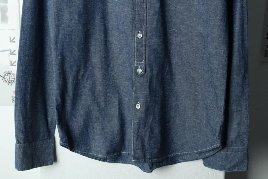 (L) 리바이스 셔츠 남방 인디고 무지 아메카지-1581D 상품이미지4