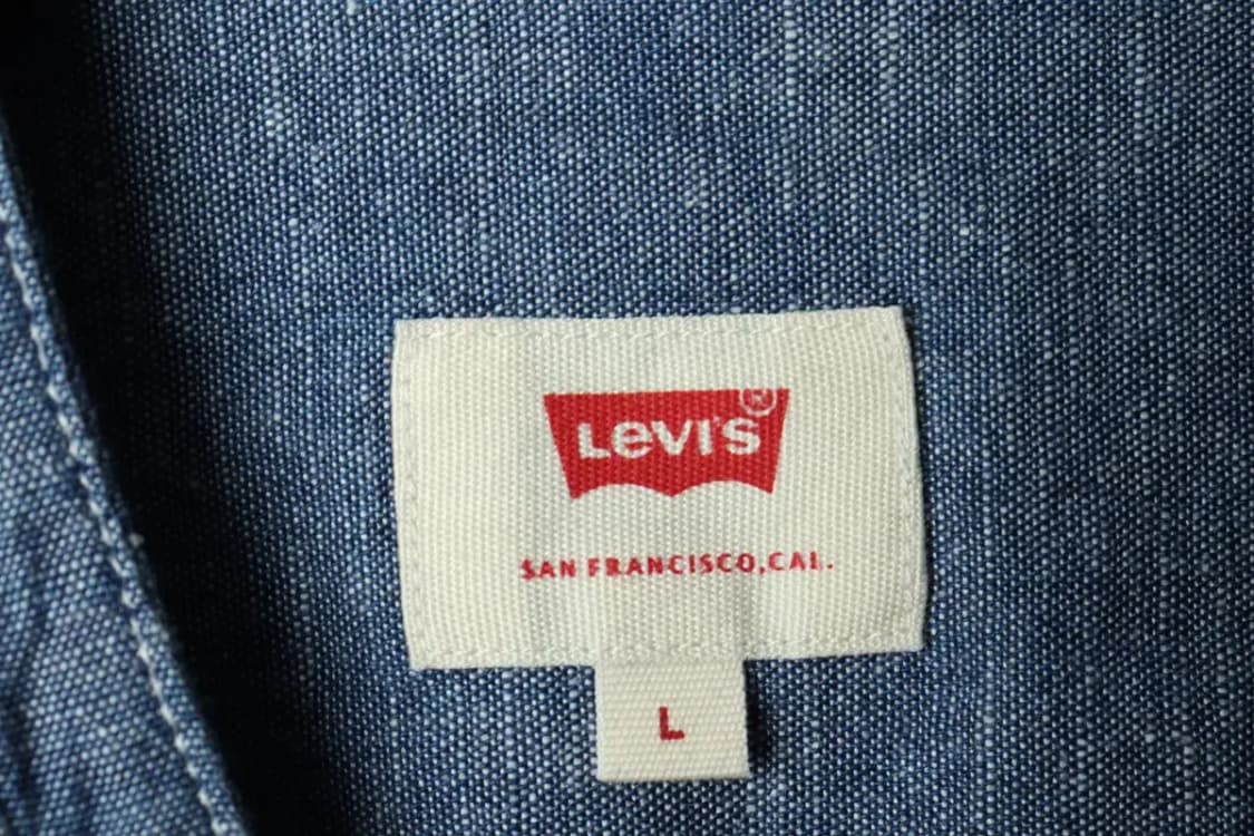 (L) 리바이스 셔츠 남방 인디고 무지 아메카지-1581D 상품이미지6