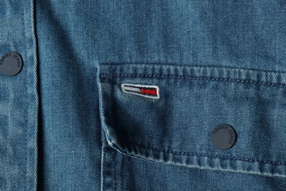 (L) 타미힐피거 셔츠 남방 데님 청 후드-1581E 상품이미지5