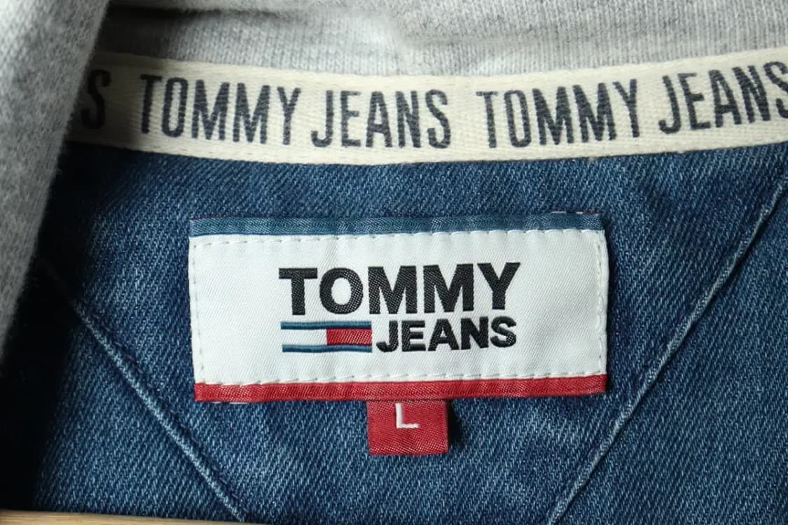 (L) 타미힐피거 셔츠 남방 데님 청 후드-1581E 상품이미지8